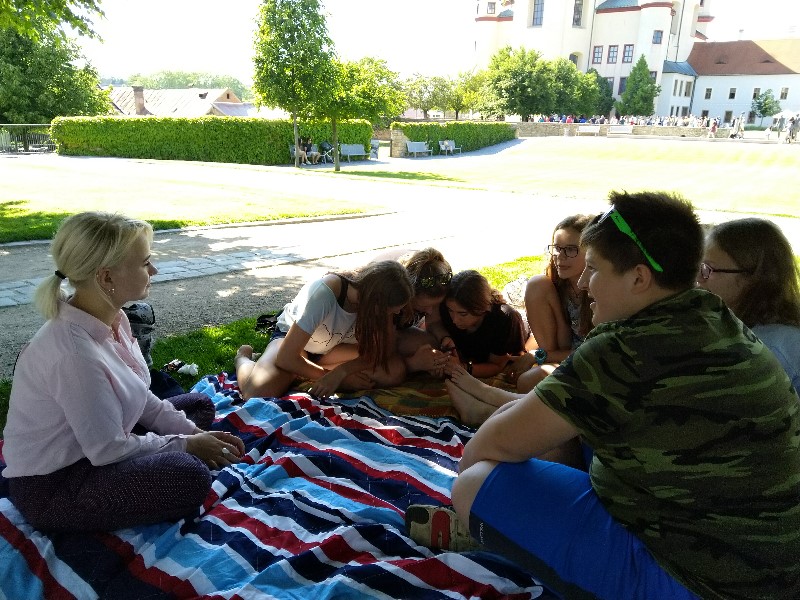 Piknik se studenty z projektu Edison