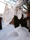 Sněhové instalace - výtvarná výchova distančně