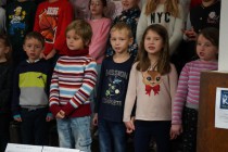 Vánoční zpívání žáků prvního stupně