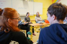Rodilý mluvčí v hodině německého jazyka