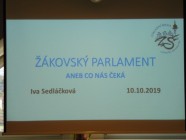Úvodní schůzka žákovského parlamentu