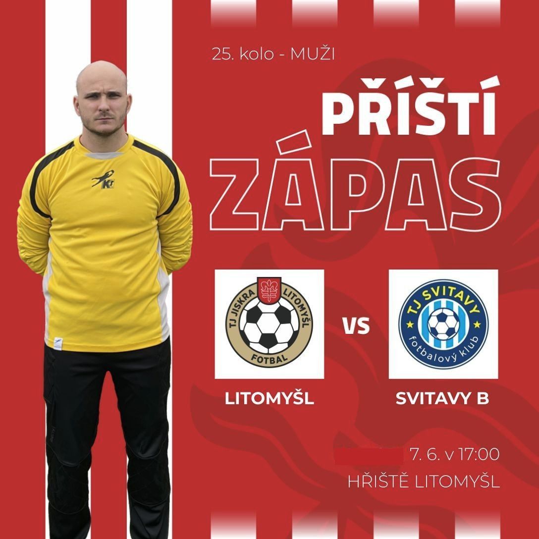Fotbal: TJ Jiskra Litomyšl vs. TJ Svitavy B