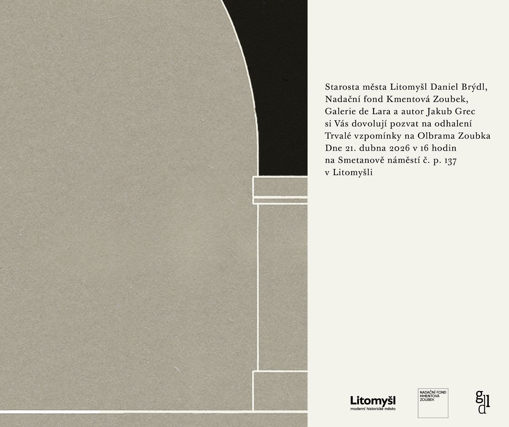 Odhalení Trvalé vzpomínky na Olbrama Zoubka