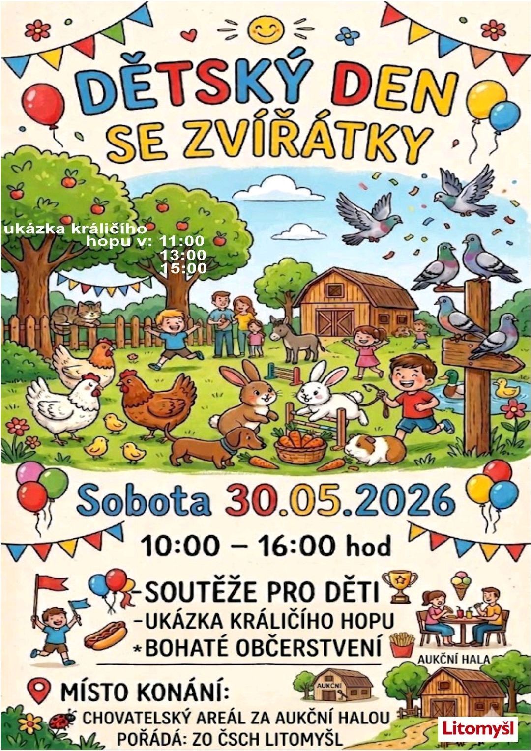 Dětský den se zvířátky
