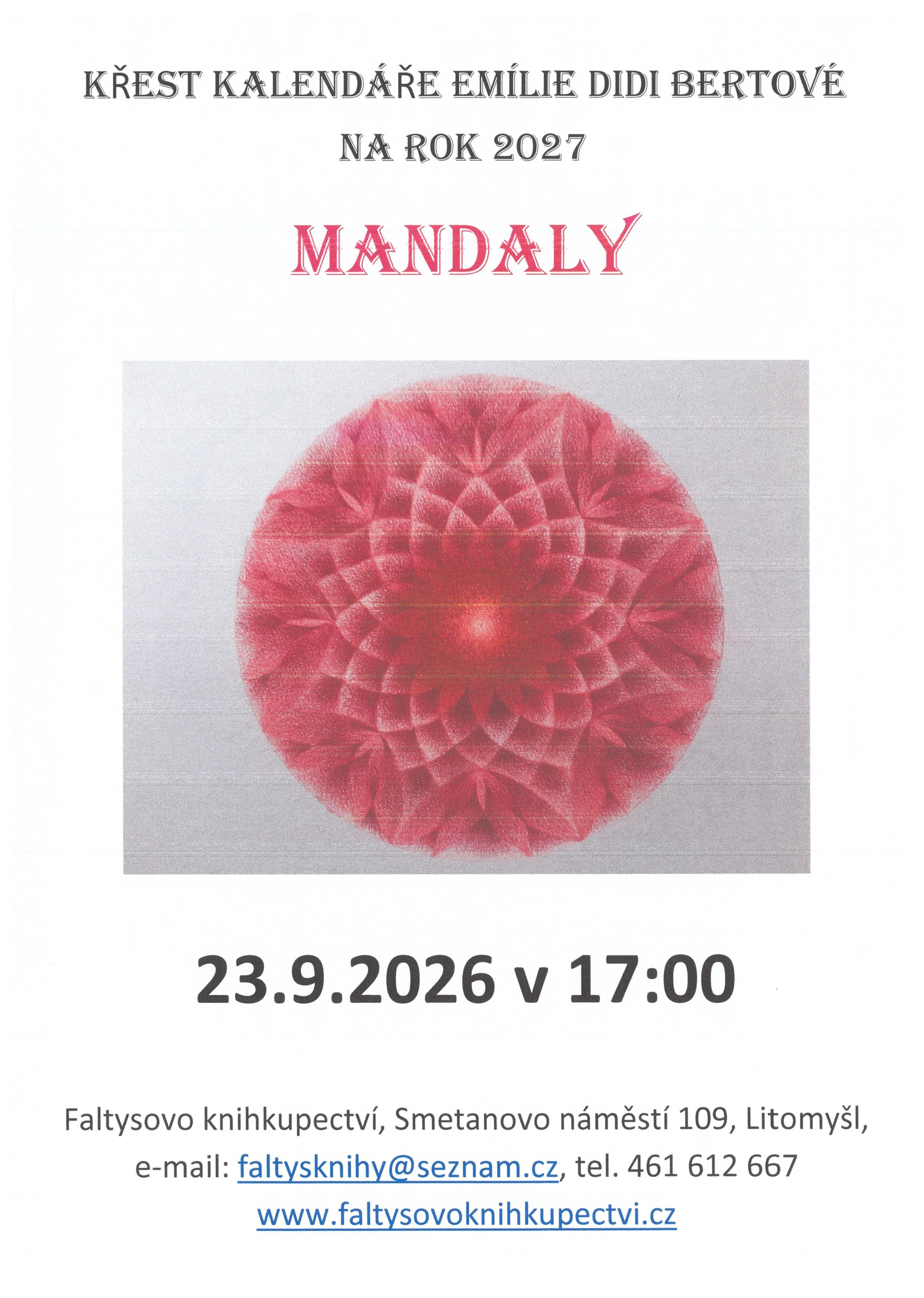 Křest kalendáře "Mandaly"