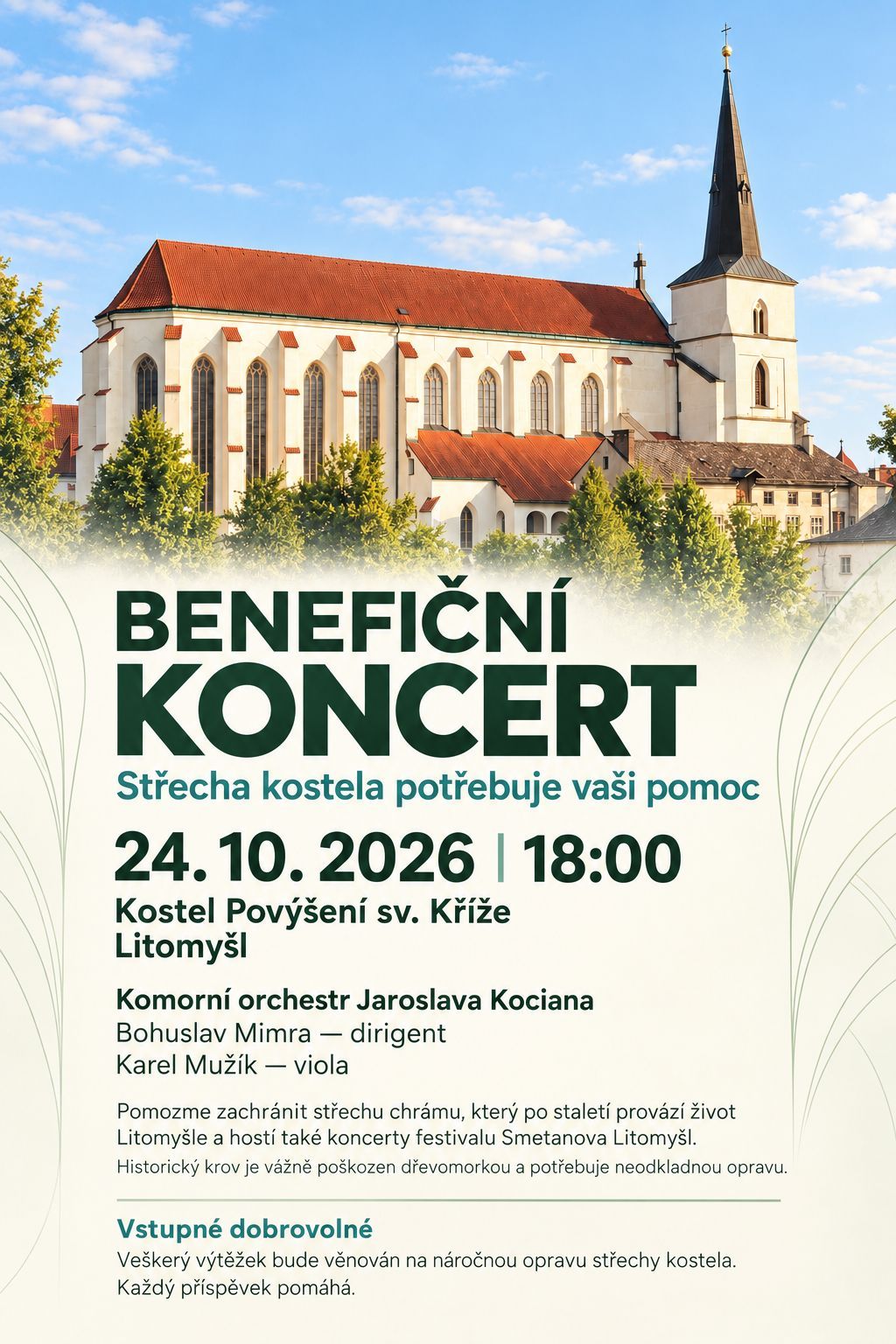 Benefiční koncert pro střechu kostela