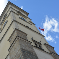 obrázek k Litomyšl vyvěsila historickou běloruskou vlajku