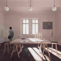 obrázek k Interiér výtvarné dílny