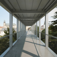 obrázek k Upozornění na bourání schodiště k nadchodu u polikliniky