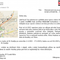 obrázek k Dopravní omezení Zahájská