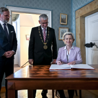 obrázek k Na den centrem EU – Litomyšl přivítala Evropskou komisi a vládu