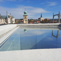 obrázek k průběh stavebních prací nadchodu z centra Litomyšle k poliklinice