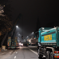 obrázek k Ocelová lávka nového nadchodu dorazila do Litomyšle