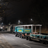 obrázek k Ocelová lávka nového nadchodu dorazila do Litomyšle