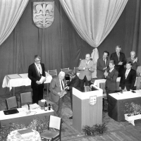 obrázek k Z. Kopal přebírá čestné občantví města Litomyšl