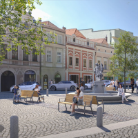 obrázek k Prostranství u morového sloupu na Smetanově náměstí