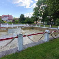 Kornice Čištění požární nádrže