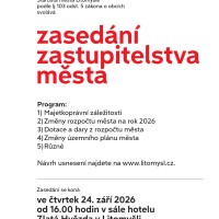 Pozvánka na zářijové zasedání