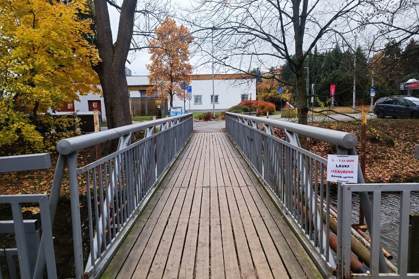 obrázek k Oprava lávky na ulici Vodní valy