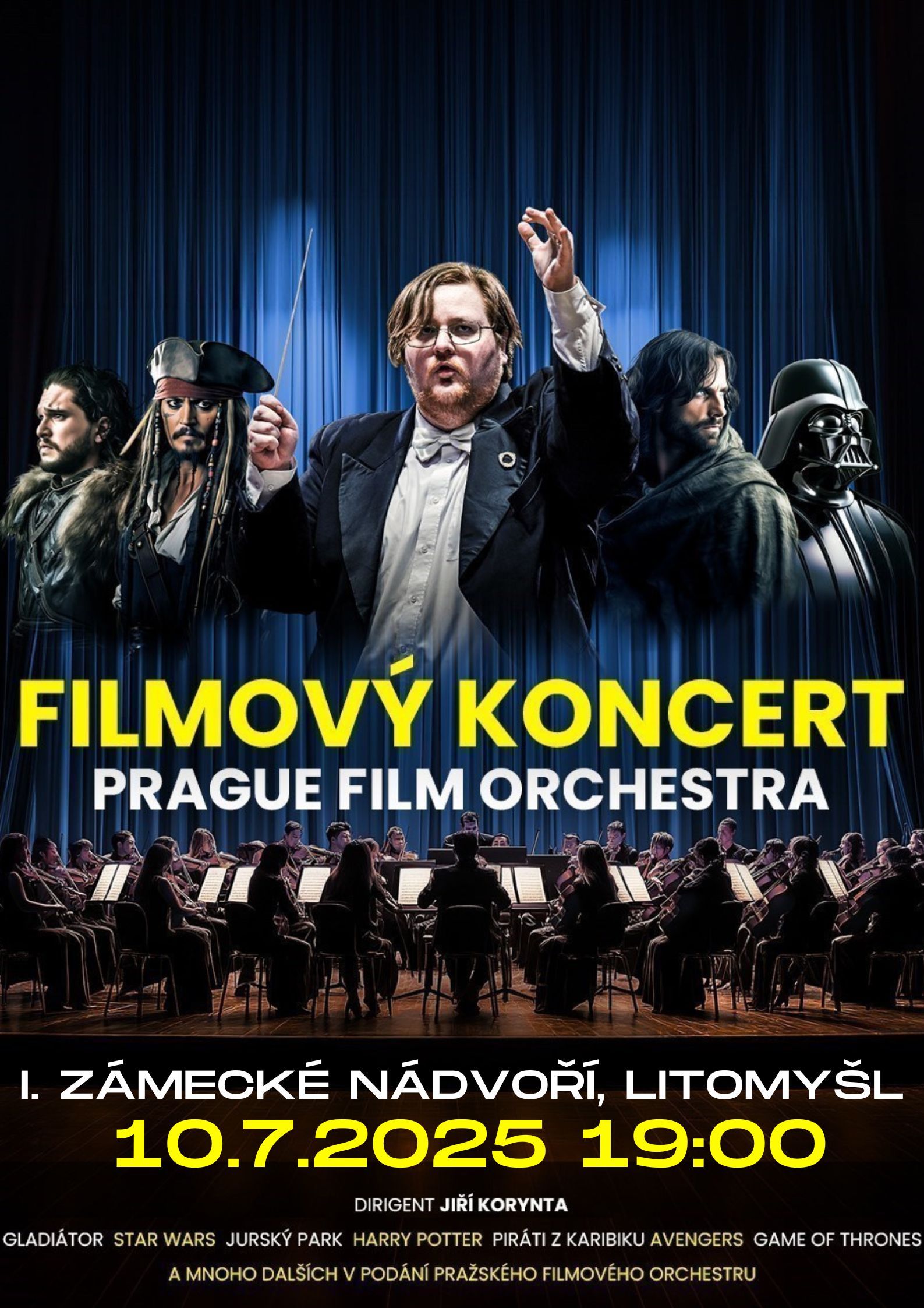 Koncert filmové hudby pod širým nebem