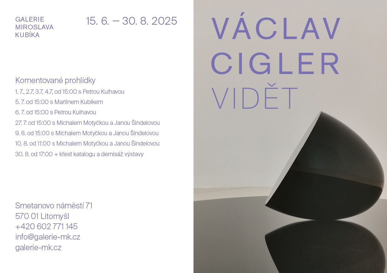 Komentovaná prohlídka výstavou "Václav Cigler: Vidět"