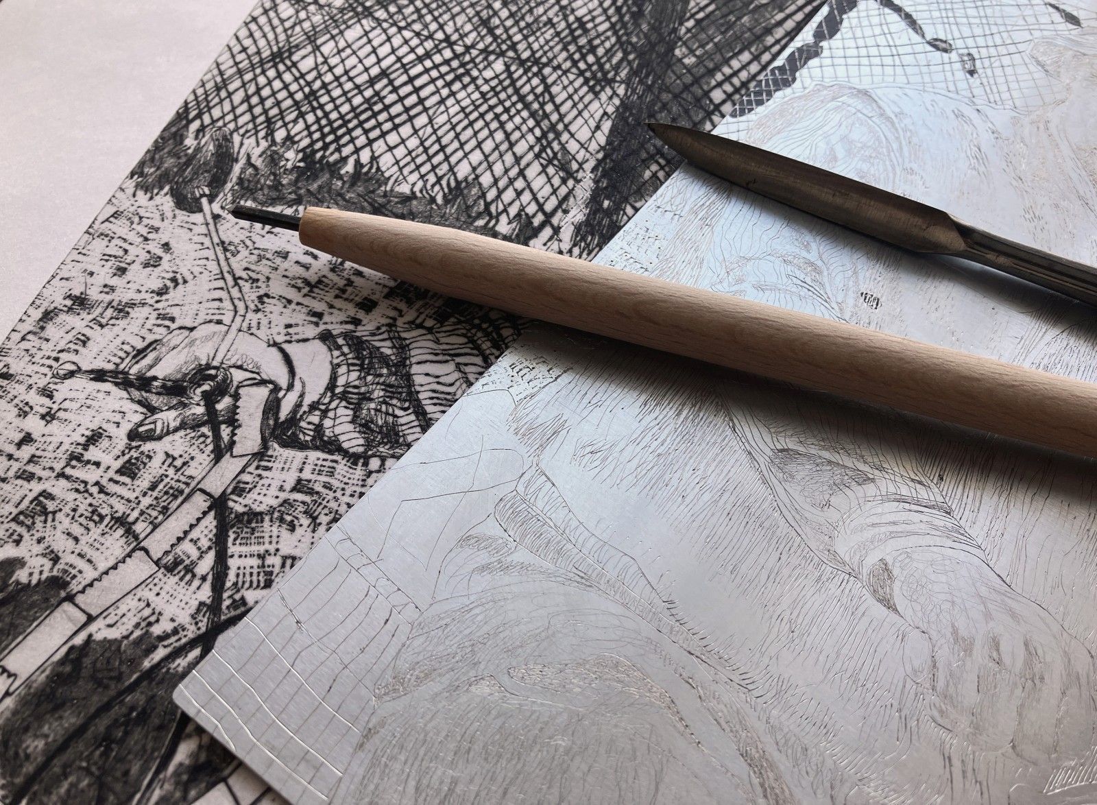 Ilustrace hlubotiskem