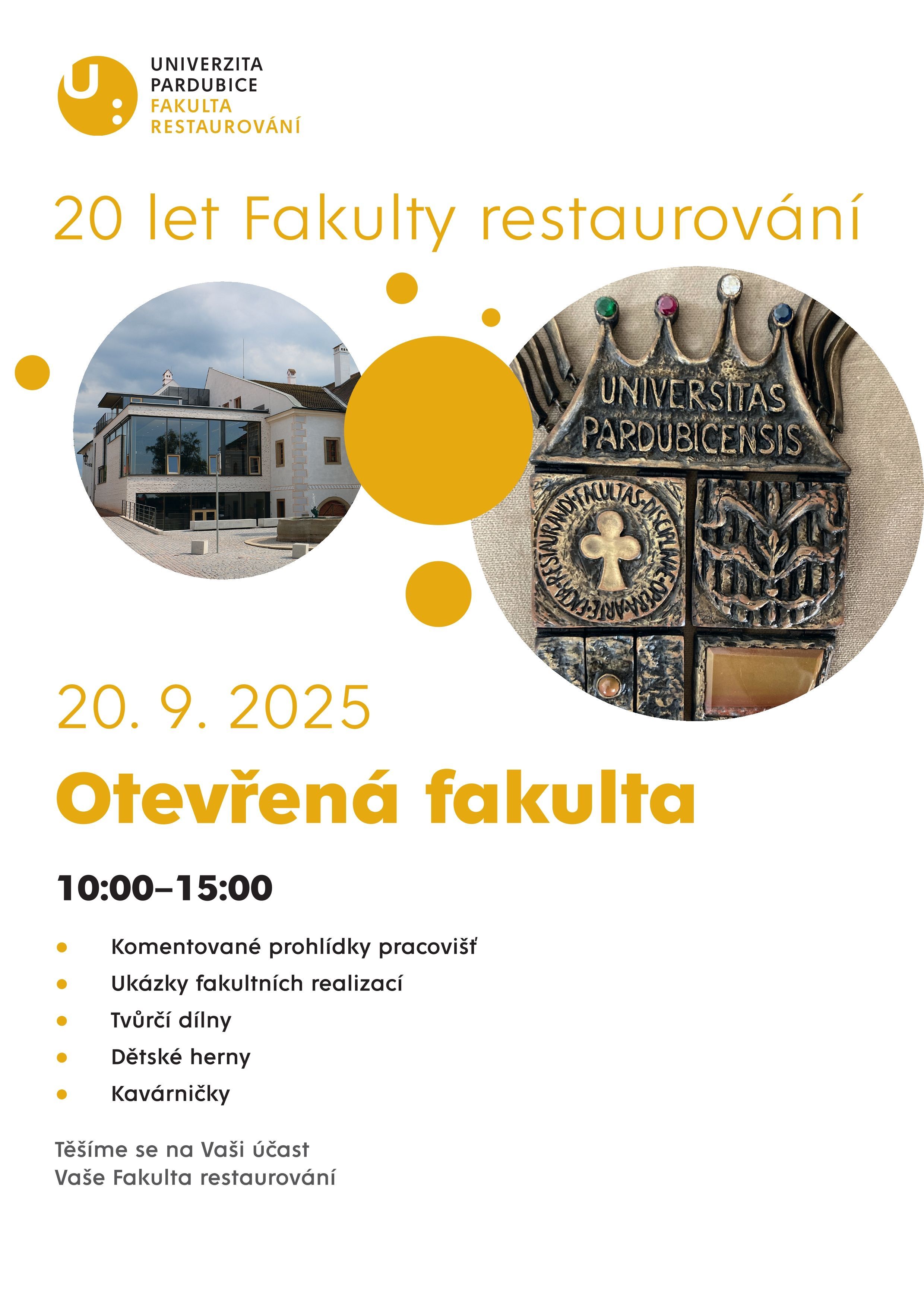 Oslavy 20 let Fakulty restaurování