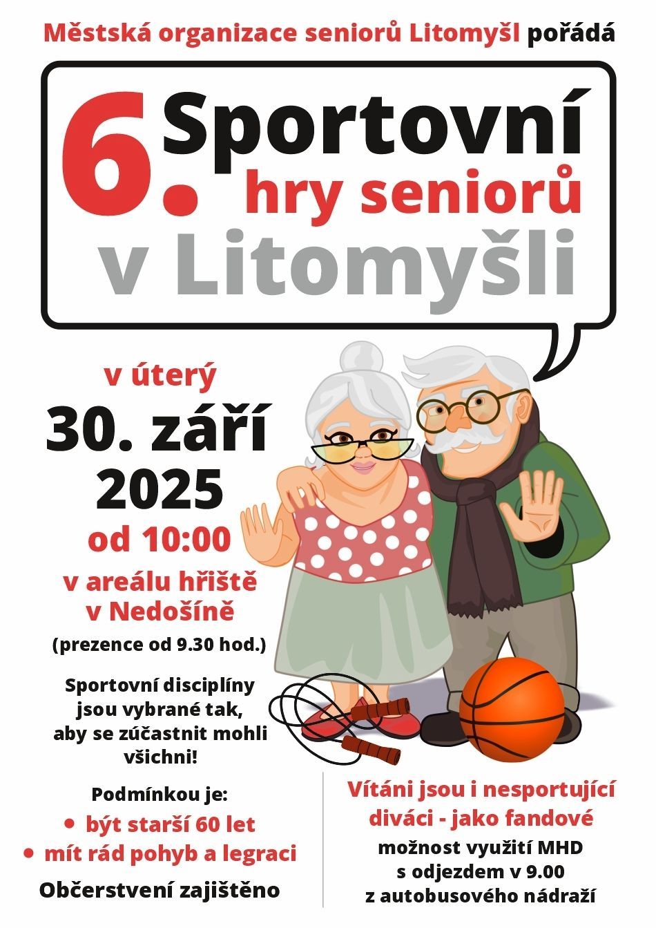 6. sportovní den seniorů v Litomyšli