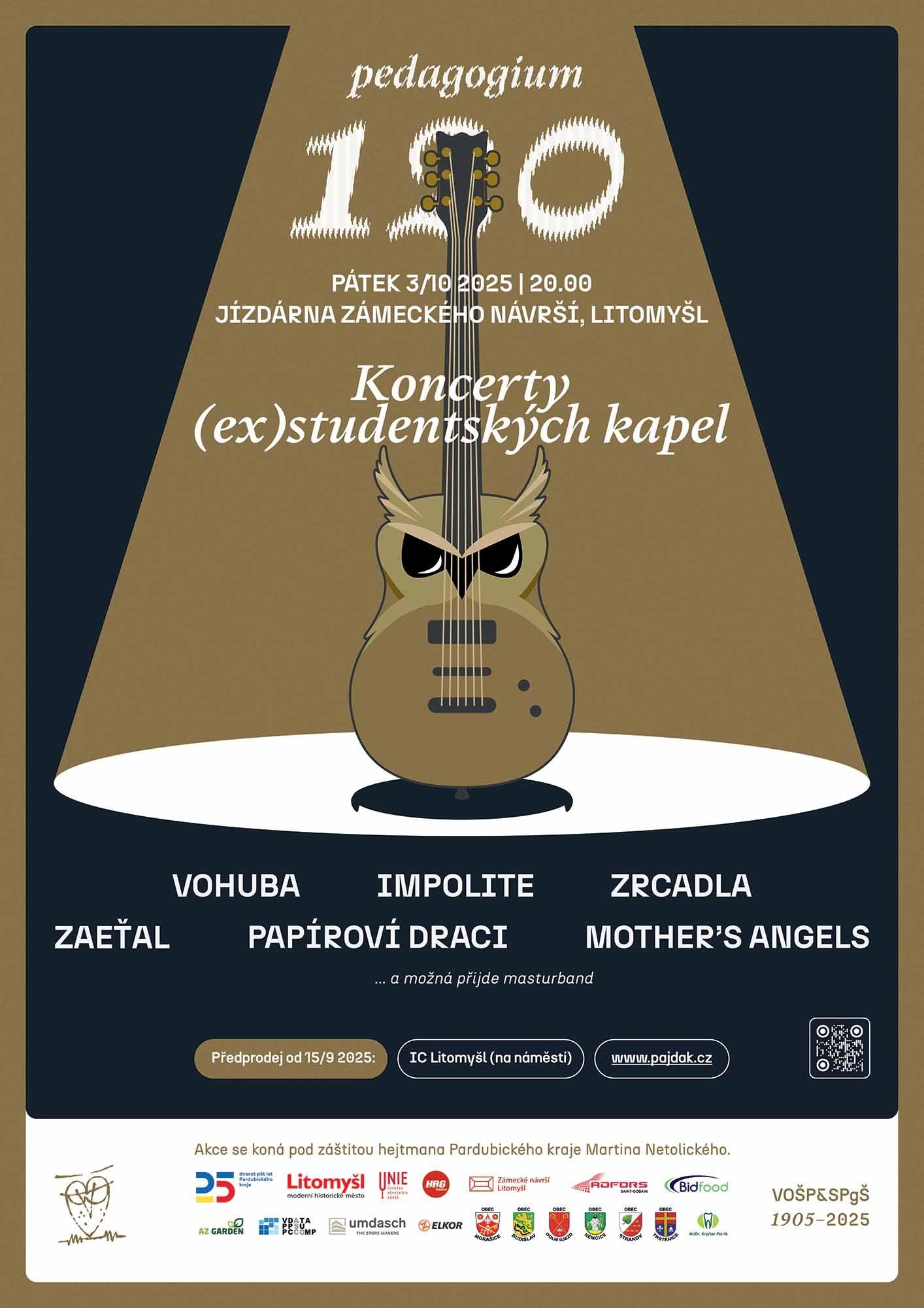 Koncerty (ex)studentských kapel k 120. výročí pedagogické školy