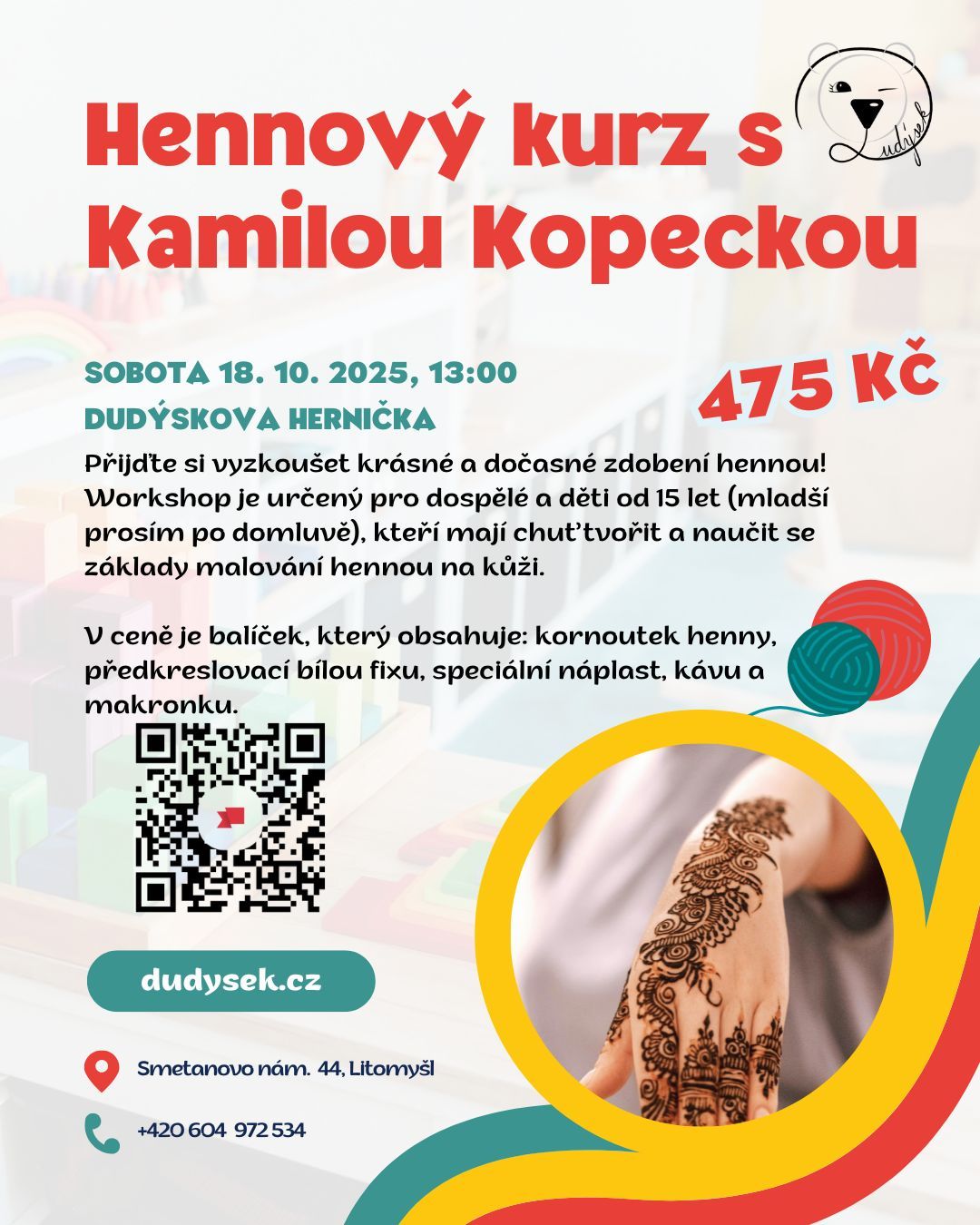 Hennový kurz s Kamilou Kopeckou