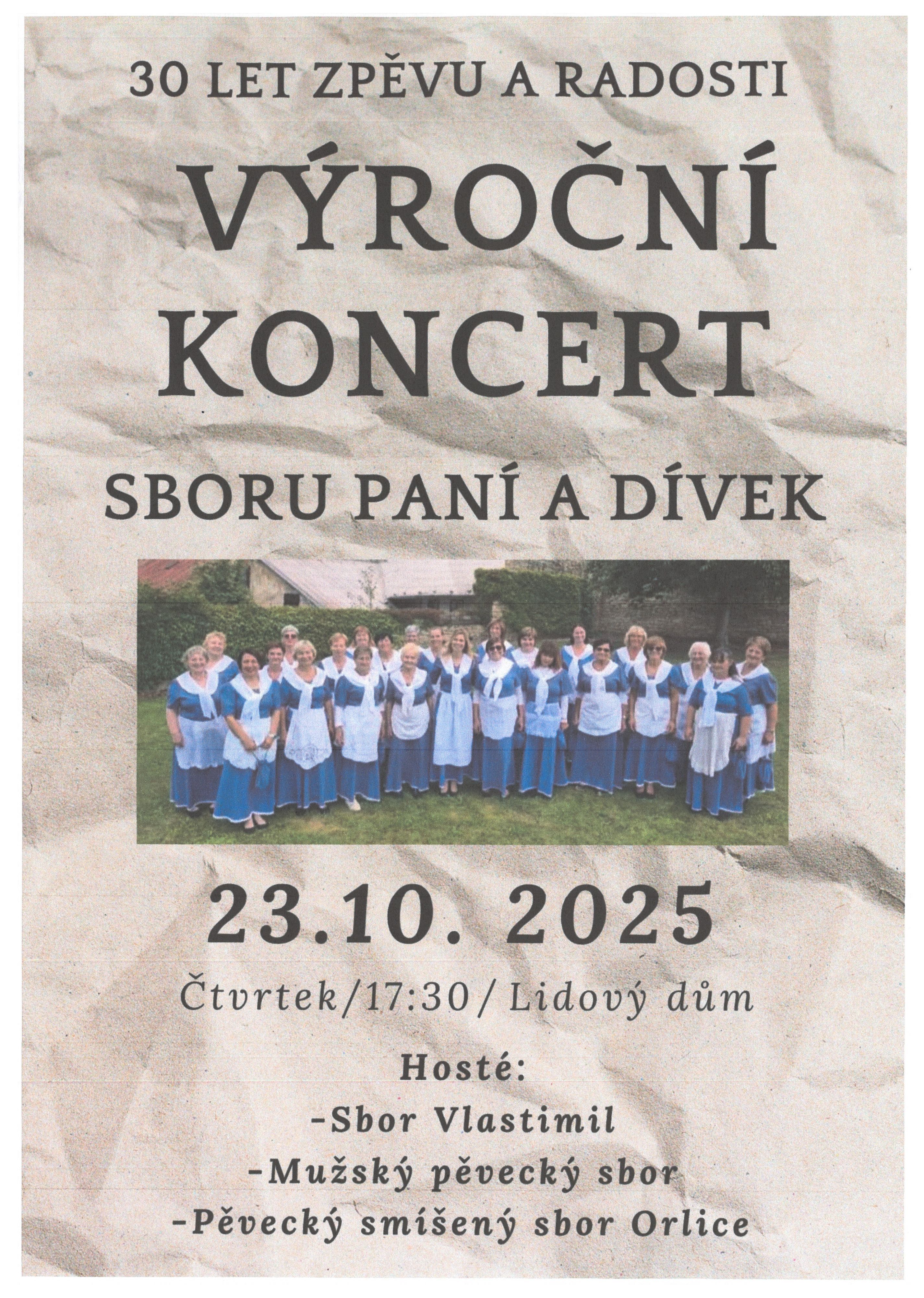 Výroční koncert Sboru paní a dívek