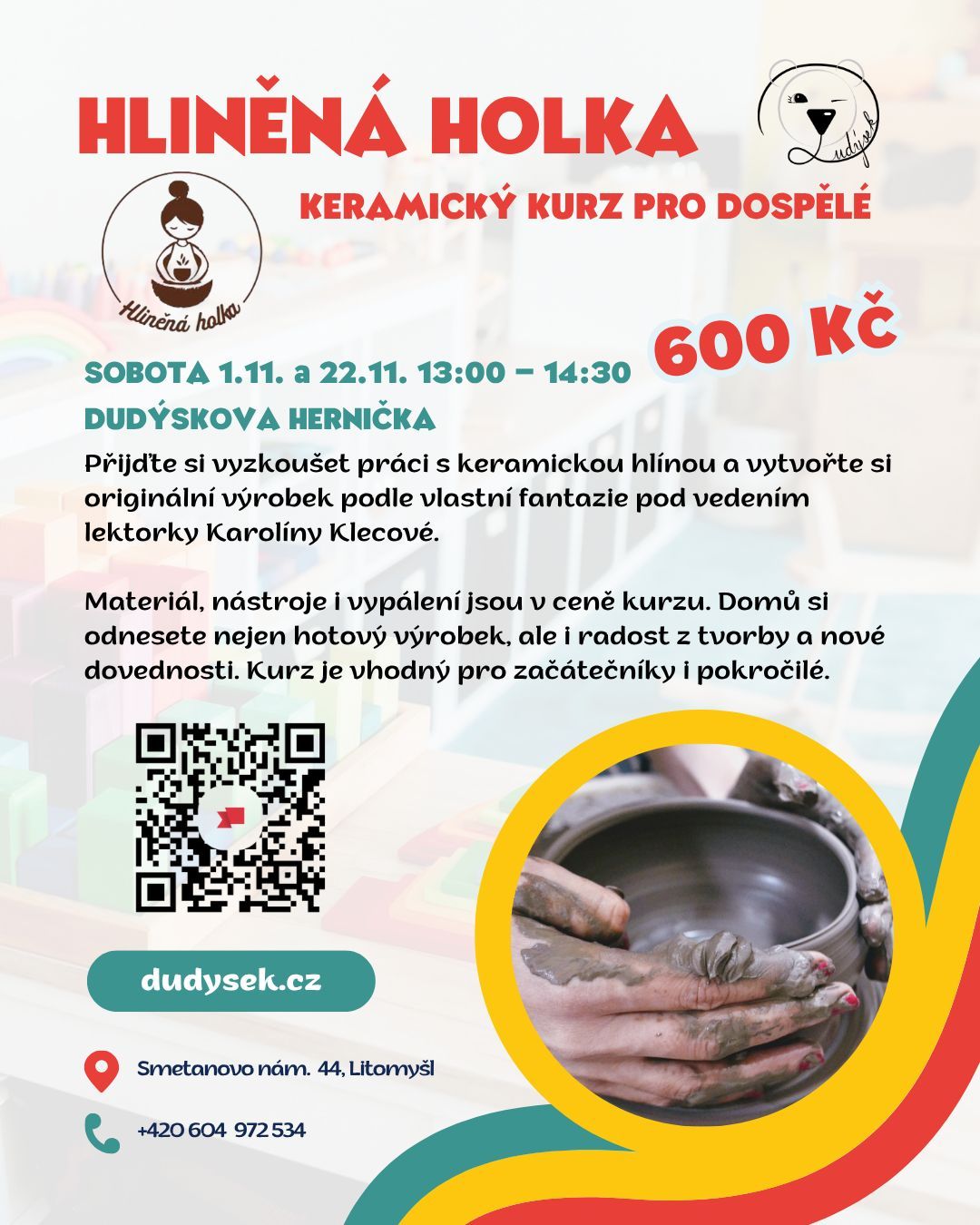 Hliněná holka - kurz pro dospělé