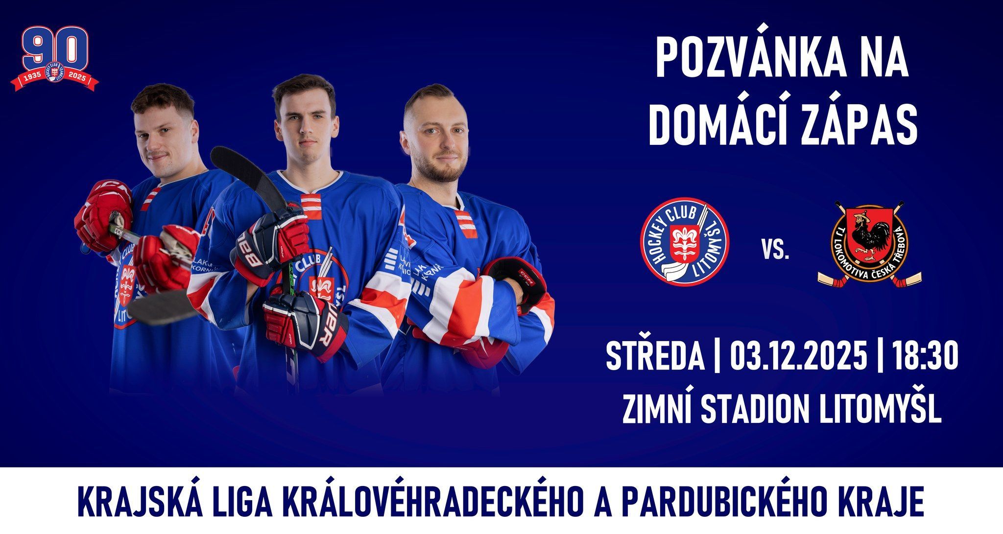 Lední hokej: HC Litomyšl - Lokomotiva Česká Třebová