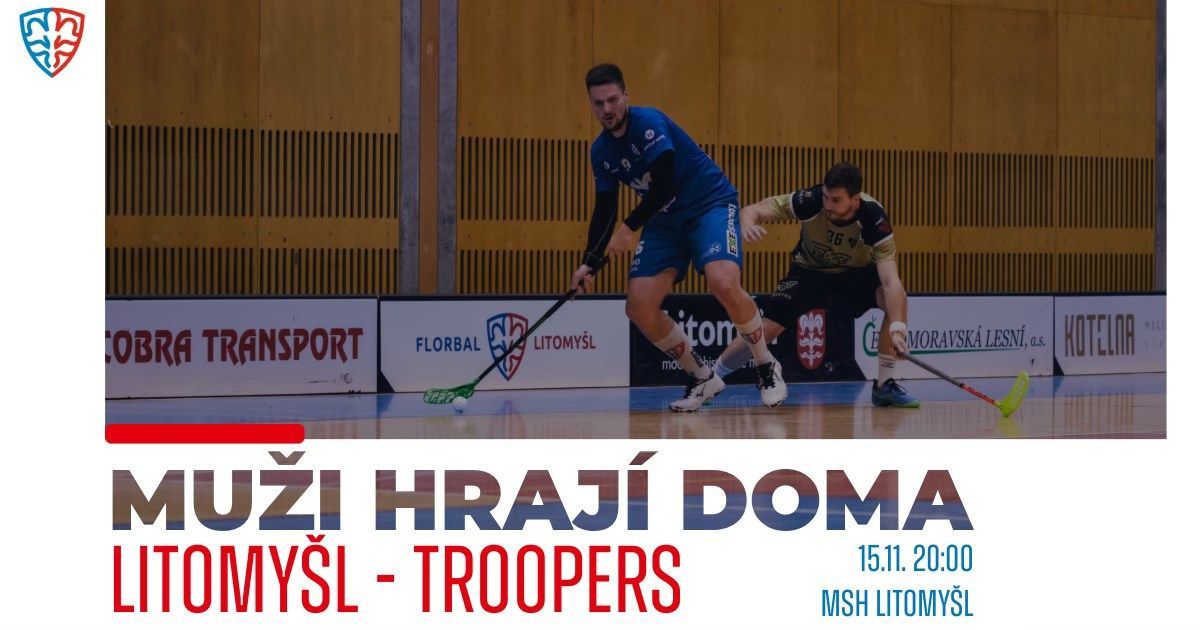 Florbal: Florbal Litomyšl vs. Troopers