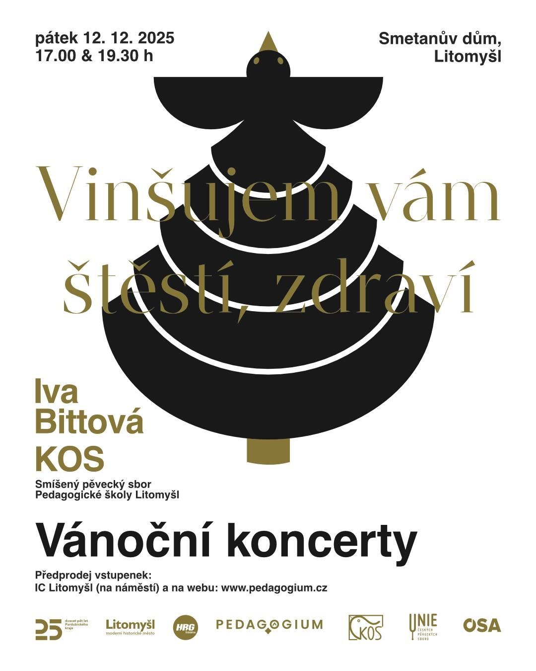 Vánoční koncert sboru KOS s Ivou Bittovou - Vinšujem vám štěstí, zdraví