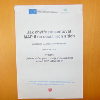 Ing. Renata Ptáčníková, "Jak chytře prezentovat MAP II na sociálních sítích.