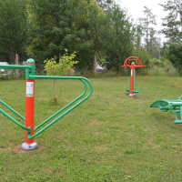 Workoutové hřiště na městském stadionu