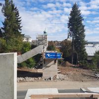 obrázek k průběh stavebních prací nadchodu z centra Litomyšle k poliklinice