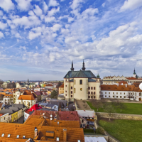 Kostel Povýšení sv. Kříže - výhled na sever