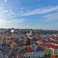 Kostel Povýšení sv. Kříže - výhled na jih