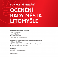 obrázek k Ocenění Rady města Litomyšle za rok 2025