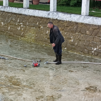 Čištění požární nádrže
