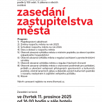 obrázek k Pozvánka na prosincové zasedání městského zastupitelstva